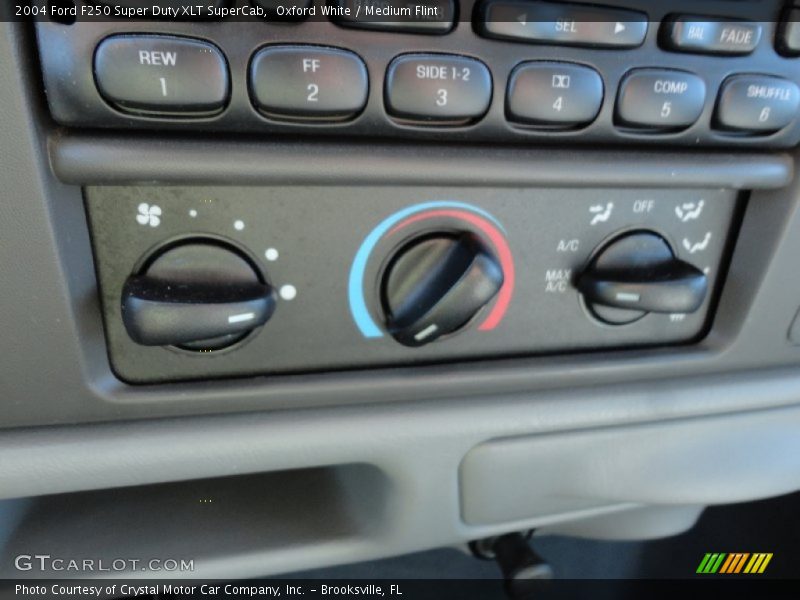 Oxford White / Medium Flint 2004 Ford F250 Super Duty XLT SuperCab