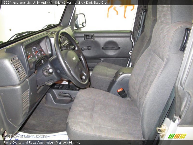 Bright Silver Metallic / Dark Slate Gray 2004 Jeep Wrangler Unlimited 4x4