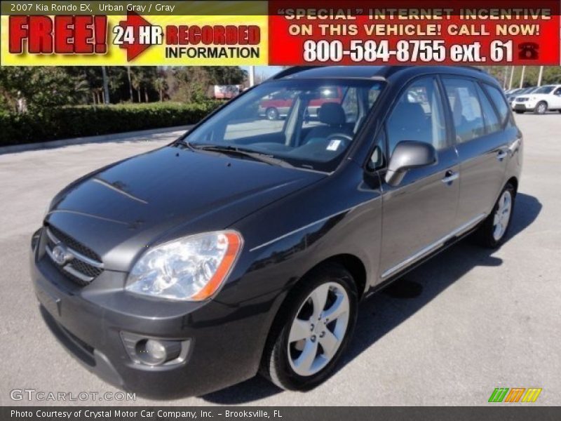 Urban Gray / Gray 2007 Kia Rondo EX