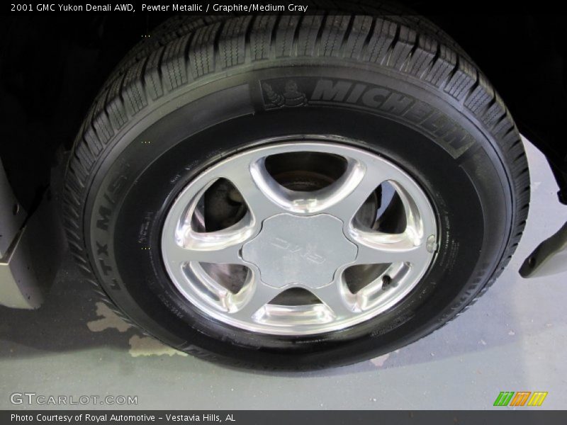 Pewter Metallic / Graphite/Medium Gray 2001 GMC Yukon Denali AWD