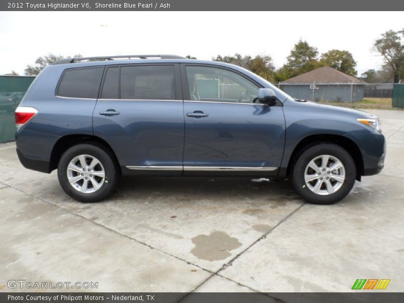 Shoreline Blue Pearl / Ash 2012 Toyota Highlander V6