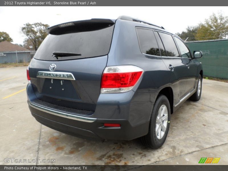 Shoreline Blue Pearl / Ash 2012 Toyota Highlander V6