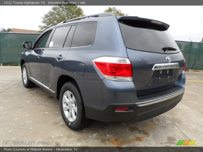 Shoreline Blue Pearl / Ash 2012 Toyota Highlander V6