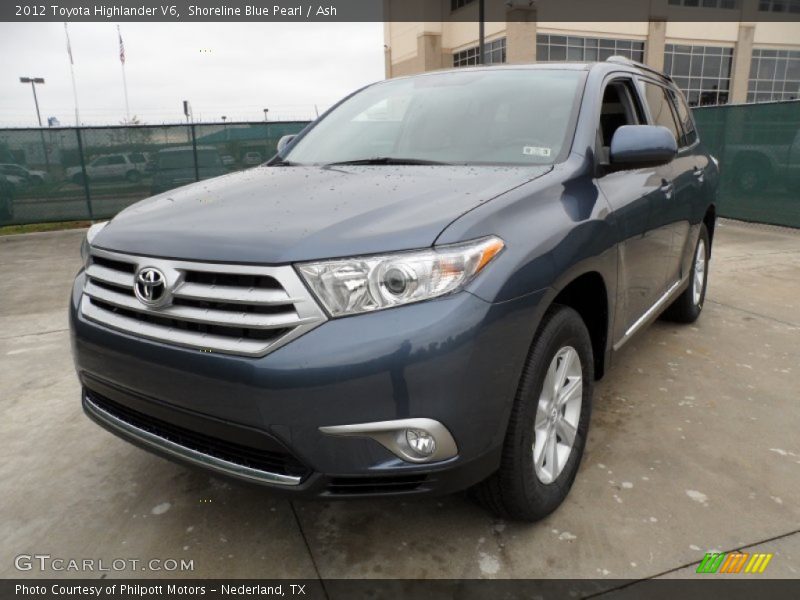 Shoreline Blue Pearl / Ash 2012 Toyota Highlander V6