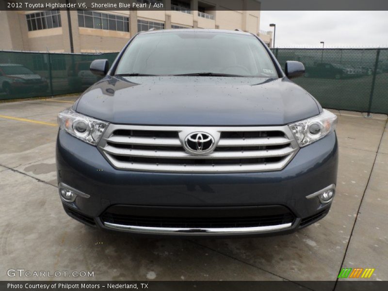 Shoreline Blue Pearl / Ash 2012 Toyota Highlander V6