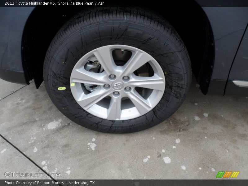 Shoreline Blue Pearl / Ash 2012 Toyota Highlander V6