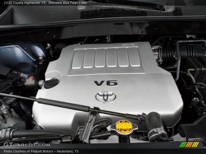 Shoreline Blue Pearl / Ash 2012 Toyota Highlander V6