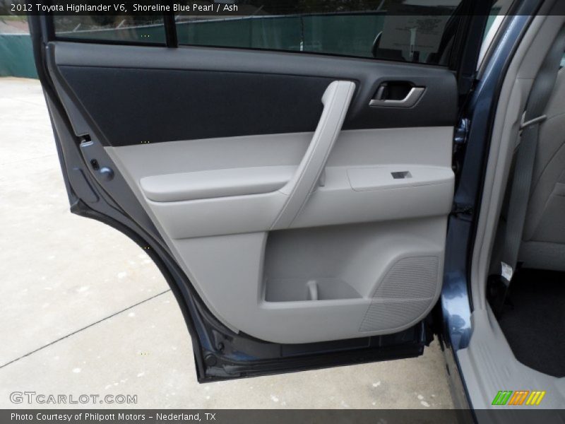 Shoreline Blue Pearl / Ash 2012 Toyota Highlander V6