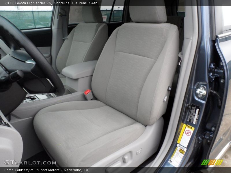 Shoreline Blue Pearl / Ash 2012 Toyota Highlander V6