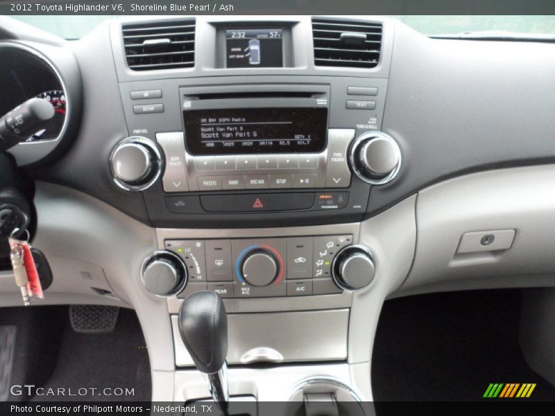 Shoreline Blue Pearl / Ash 2012 Toyota Highlander V6