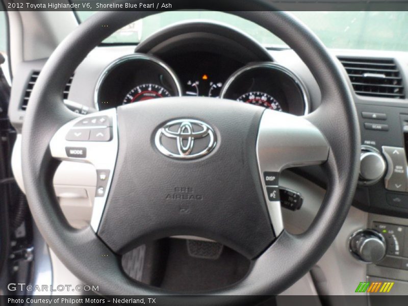 Shoreline Blue Pearl / Ash 2012 Toyota Highlander V6