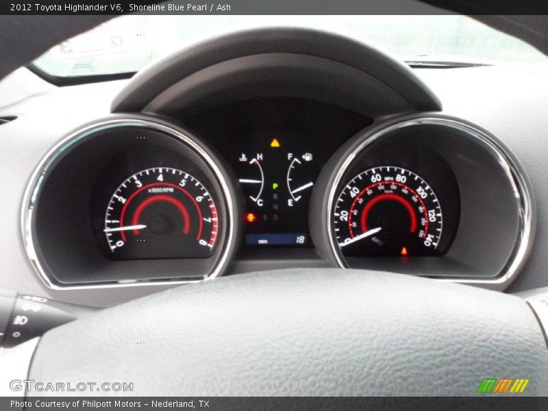Shoreline Blue Pearl / Ash 2012 Toyota Highlander V6