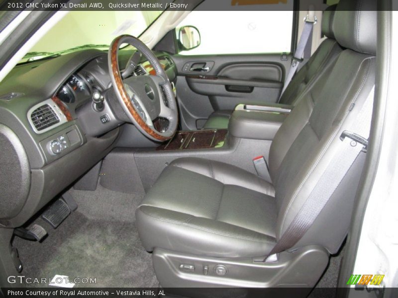 Quicksilver Metallic / Ebony 2012 GMC Yukon XL Denali AWD