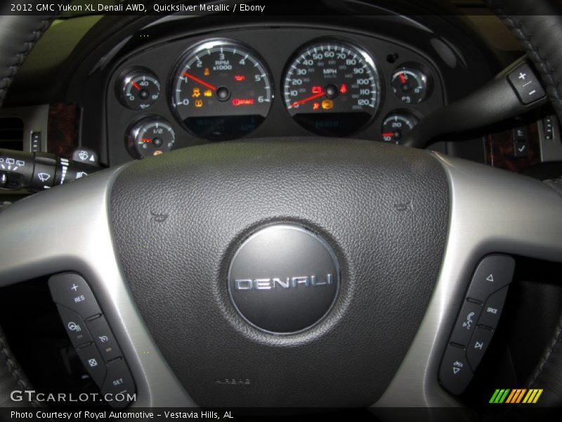 Quicksilver Metallic / Ebony 2012 GMC Yukon XL Denali AWD
