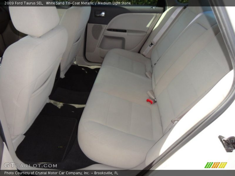 White Sand Tri-Coat Metallic / Medium Light Stone 2009 Ford Taurus SEL