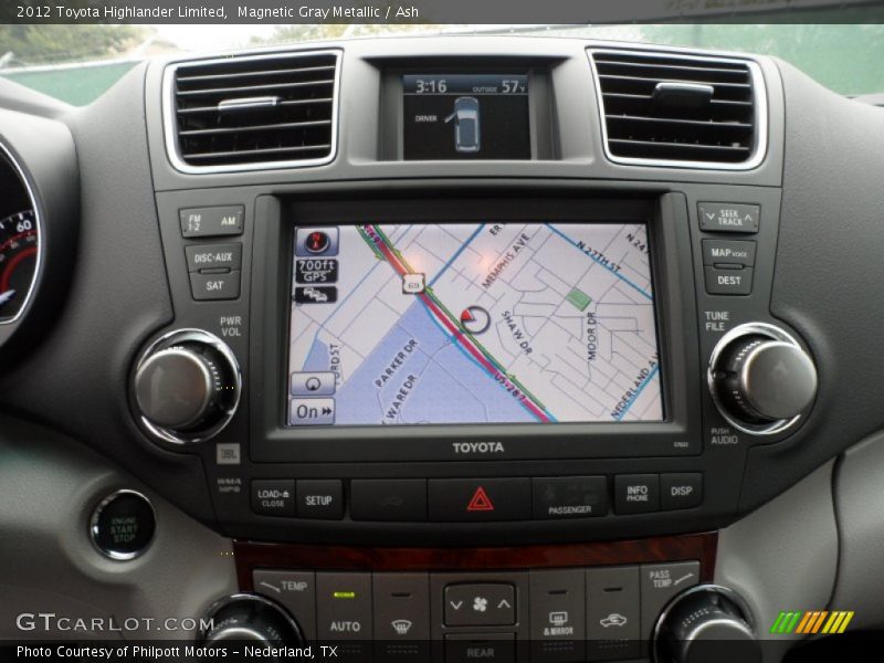 Magnetic Gray Metallic / Ash 2012 Toyota Highlander Limited