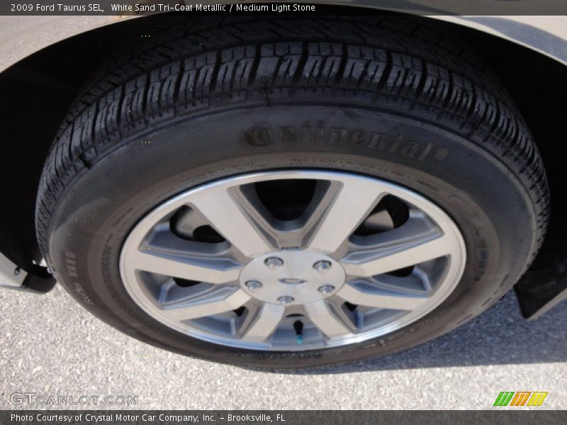 White Sand Tri-Coat Metallic / Medium Light Stone 2009 Ford Taurus SEL