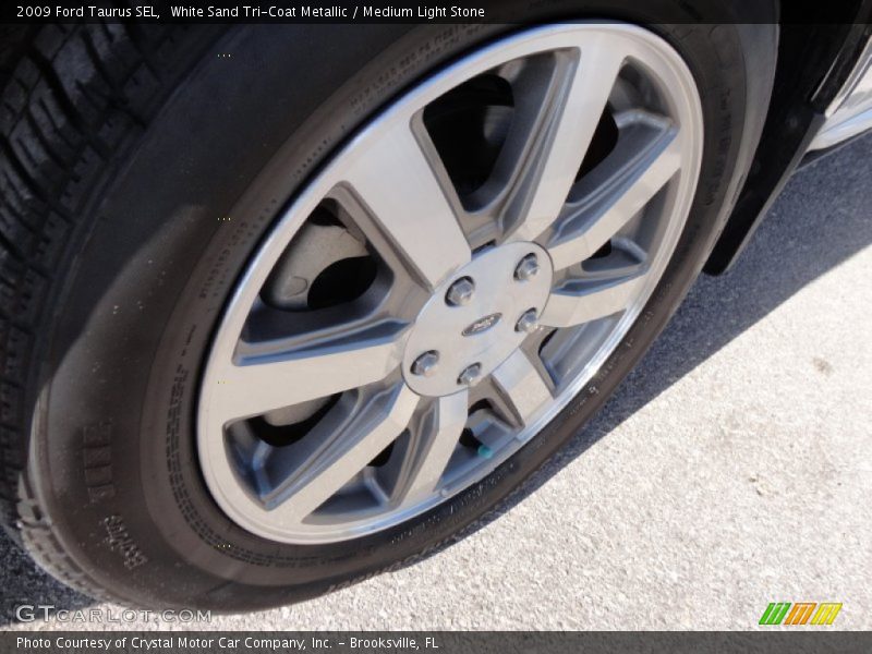 White Sand Tri-Coat Metallic / Medium Light Stone 2009 Ford Taurus SEL
