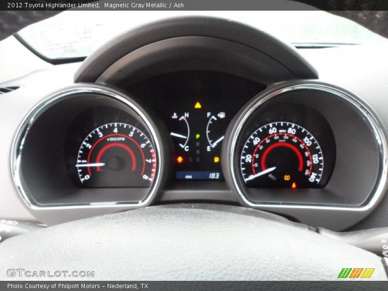 Magnetic Gray Metallic / Ash 2012 Toyota Highlander Limited