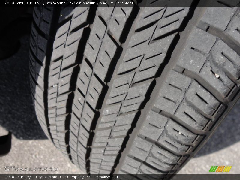 White Sand Tri-Coat Metallic / Medium Light Stone 2009 Ford Taurus SEL