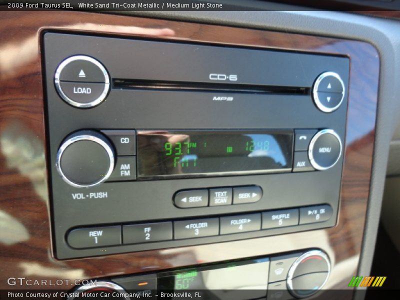 White Sand Tri-Coat Metallic / Medium Light Stone 2009 Ford Taurus SEL