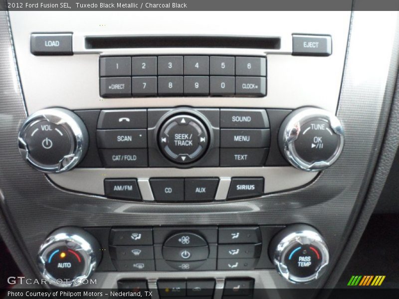 Tuxedo Black Metallic / Charcoal Black 2012 Ford Fusion SEL
