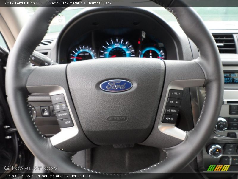Tuxedo Black Metallic / Charcoal Black 2012 Ford Fusion SEL