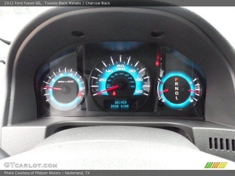 Tuxedo Black Metallic / Charcoal Black 2012 Ford Fusion SEL