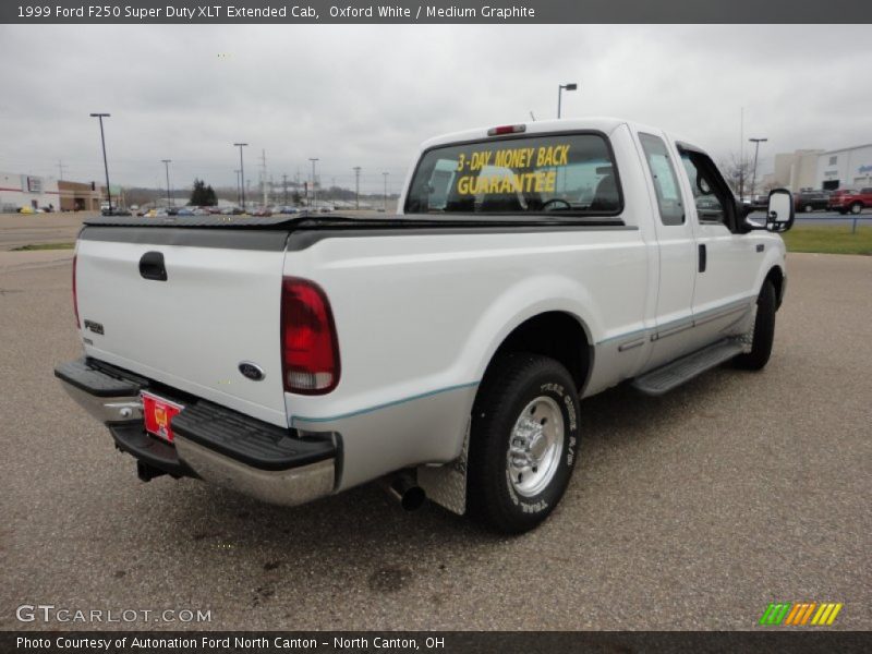 Oxford White / Medium Graphite 1999 Ford F250 Super Duty XLT Extended Cab