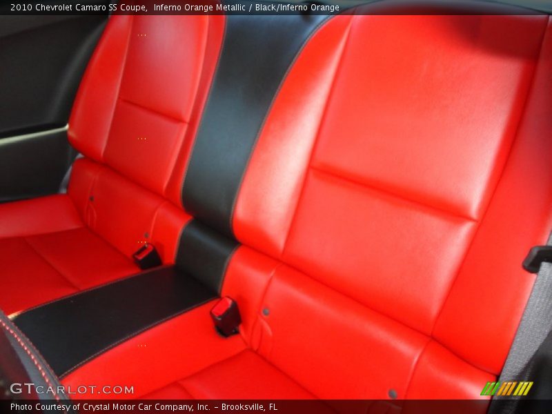 Inferno Orange Metallic / Black/Inferno Orange 2010 Chevrolet Camaro SS Coupe