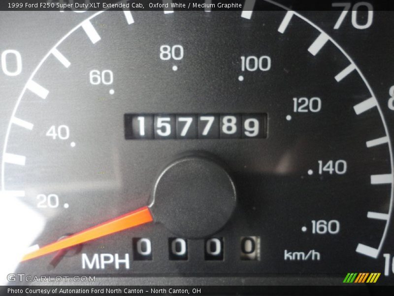 Oxford White / Medium Graphite 1999 Ford F250 Super Duty XLT Extended Cab