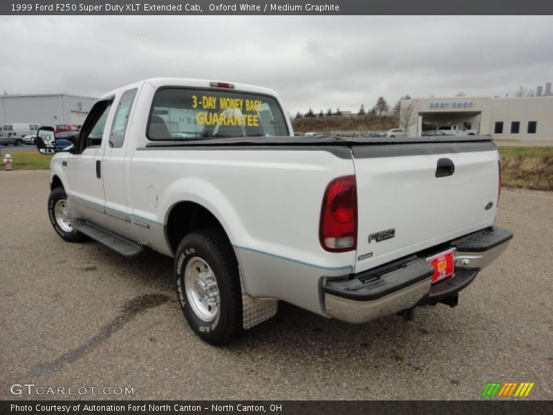 Oxford White / Medium Graphite 1999 Ford F250 Super Duty XLT Extended Cab