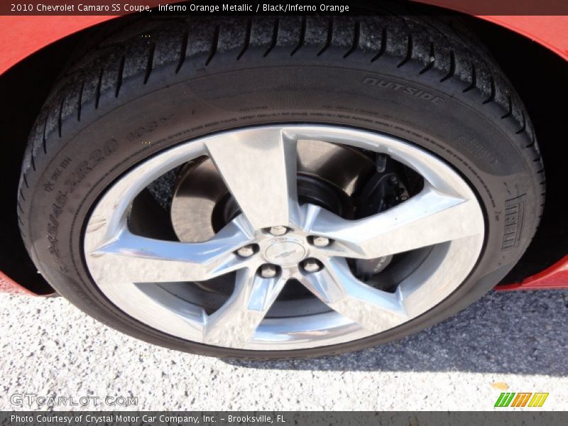 Inferno Orange Metallic / Black/Inferno Orange 2010 Chevrolet Camaro SS Coupe