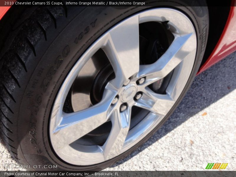 Inferno Orange Metallic / Black/Inferno Orange 2010 Chevrolet Camaro SS Coupe