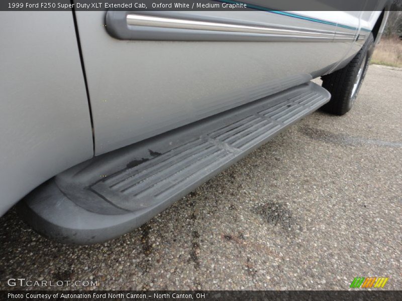 Oxford White / Medium Graphite 1999 Ford F250 Super Duty XLT Extended Cab