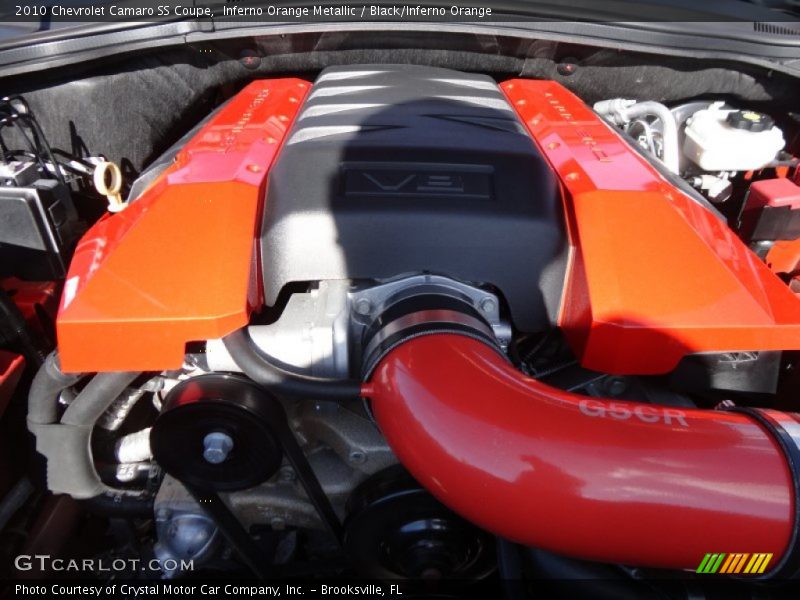 Inferno Orange Metallic / Black/Inferno Orange 2010 Chevrolet Camaro SS Coupe
