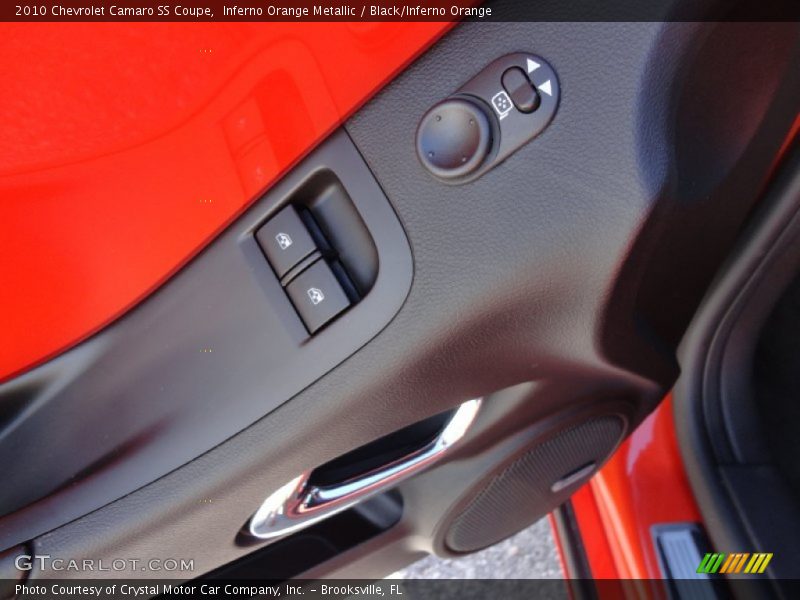 Inferno Orange Metallic / Black/Inferno Orange 2010 Chevrolet Camaro SS Coupe