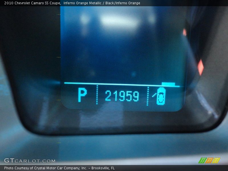 Inferno Orange Metallic / Black/Inferno Orange 2010 Chevrolet Camaro SS Coupe