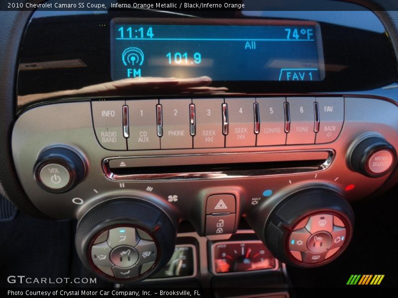 Inferno Orange Metallic / Black/Inferno Orange 2010 Chevrolet Camaro SS Coupe