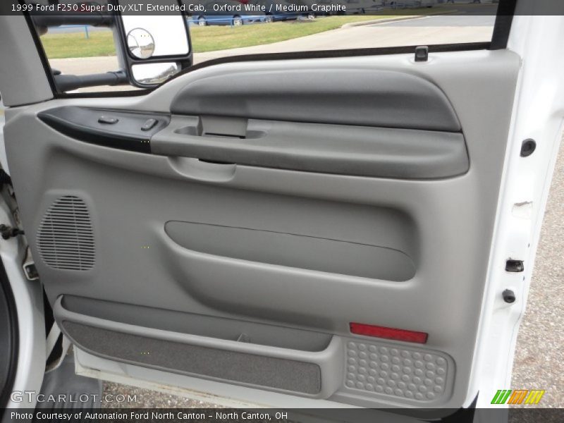 Oxford White / Medium Graphite 1999 Ford F250 Super Duty XLT Extended Cab