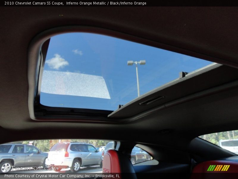 Inferno Orange Metallic / Black/Inferno Orange 2010 Chevrolet Camaro SS Coupe