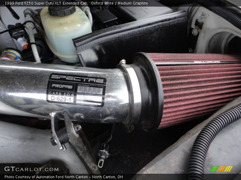 Oxford White / Medium Graphite 1999 Ford F250 Super Duty XLT Extended Cab