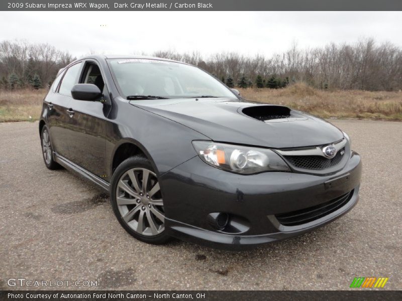 Dark Gray Metallic / Carbon Black 2009 Subaru Impreza WRX Wagon