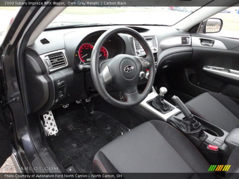  2009 Impreza WRX Wagon Carbon Black Interior