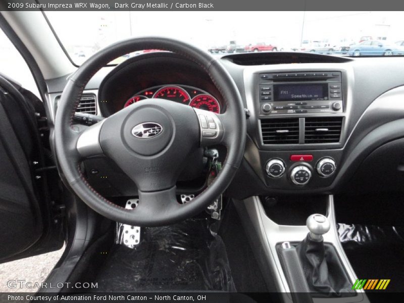 Dark Gray Metallic / Carbon Black 2009 Subaru Impreza WRX Wagon