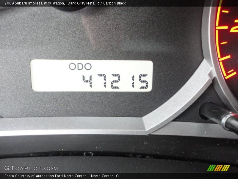 Dark Gray Metallic / Carbon Black 2009 Subaru Impreza WRX Wagon