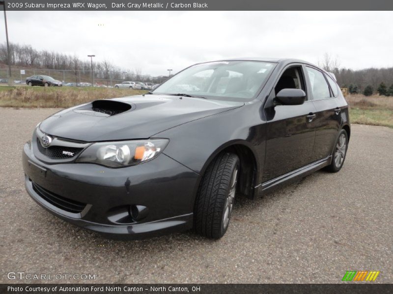Dark Gray Metallic / Carbon Black 2009 Subaru Impreza WRX Wagon