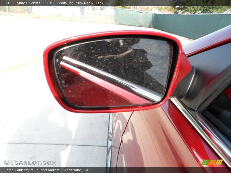 Sparkling Ruby Red / Black 2012 Hyundai Sonata SE 2.0T