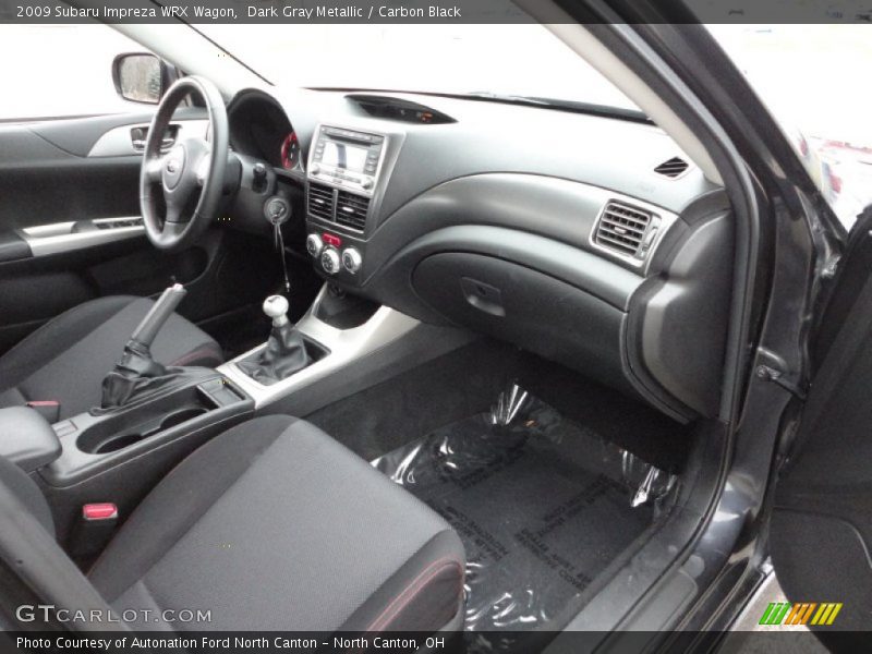 Dark Gray Metallic / Carbon Black 2009 Subaru Impreza WRX Wagon