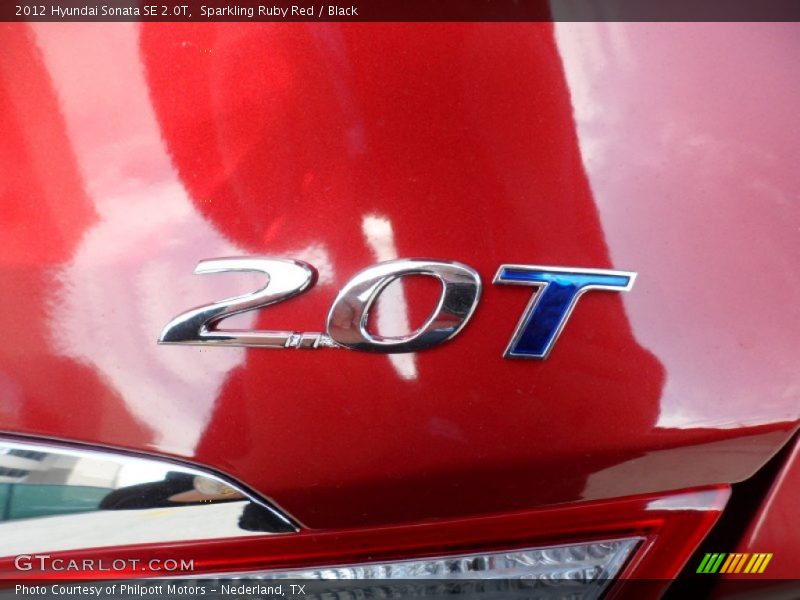 Sparkling Ruby Red / Black 2012 Hyundai Sonata SE 2.0T